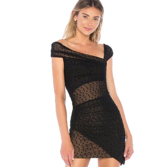 Revolve Majorelle Audrina Mesh Star Print Mini Dress - Picture 2 of 10